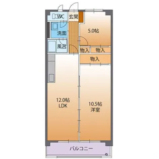 ミレニアム2000【3階】の間取り