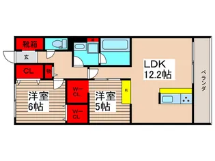 Le Lien【1階】の間取り