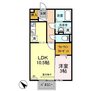 ヴィヴレ兵庫北【2階】の間取り