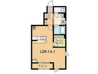 パルテW【1階】の間取り