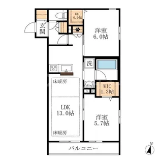L’s Plus八潮【2階】の間取り