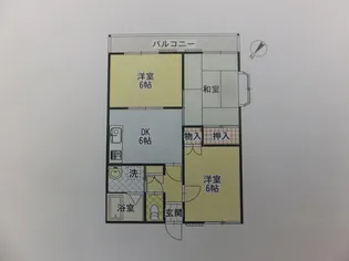 グランデュール田中B棟【1階】の間取り