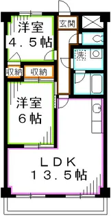 シャルマンコーポ壱番館【2階】の間取り