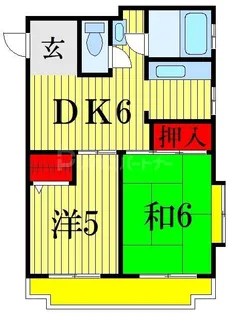 フェリーチェ本八幡【5階】の間取り