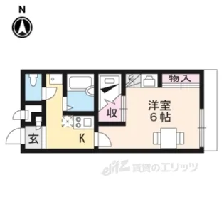 レオパレス萩ケ丘【2階】の間取り