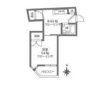 マリオン松庵【1階】の間取り