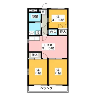 マンション大山【3階】の間取り