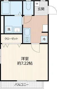 JLBグランエクリュ西新宿【2階】の間取り