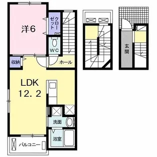 マリオ北島 B【3階】の間取り