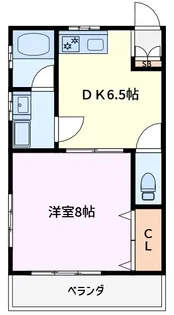 ヴィラホーライB【1階】の間取り