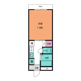 フラットG4【2階】の間取り