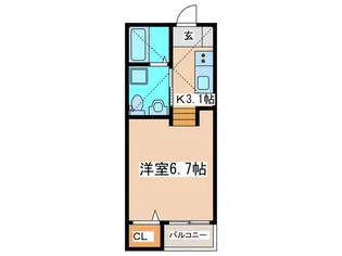 Dフラッツ【2階】の間取り