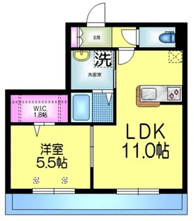 ベイヒルコート西船【2階】の間取り