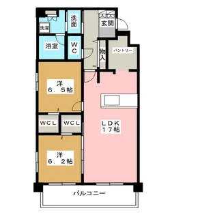 ピュアネス社台【1階】の間取り
