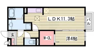 サンシャイン砥堀【2階】の間取り