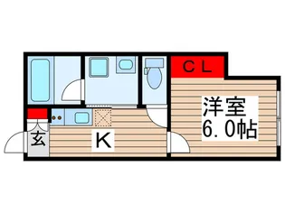 中峠ハイツB2棟【1階】の間取り