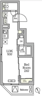 ハーモニーレジデンス馬込【2階】の間取り