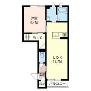 はなみずきB【1階】の間取り