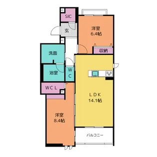 キルン【2階】の間取り