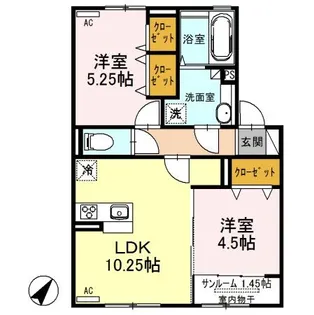 コンフォートレジデンス宮子 A【2階】の間取り
