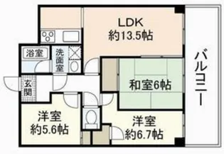 パークヒルズ中須公園【8階】の間取り