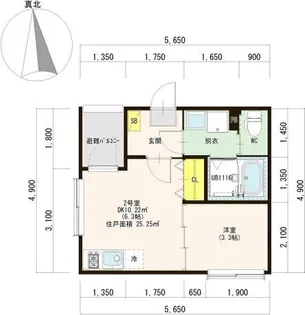 ハーモニーテラス荒子町II(荒子町字大門東C)【1階】の間取り