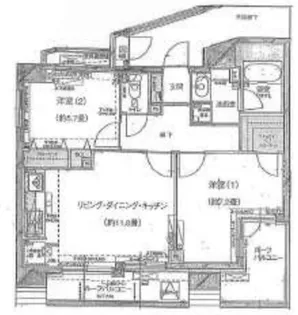 プリムローズ根岸ビーフォート【11階】の間取り
