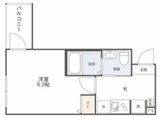 グランスクエア相模原【3階】の間取り