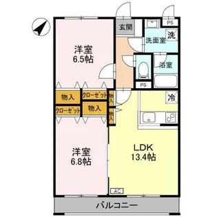 ベロウ舟入町【2階】の間取り
