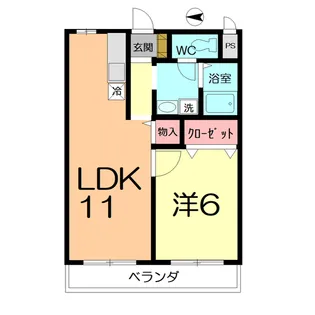 クレールシントウ【1階】の間取り