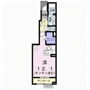サウス スプリングIII【1階】の間取り