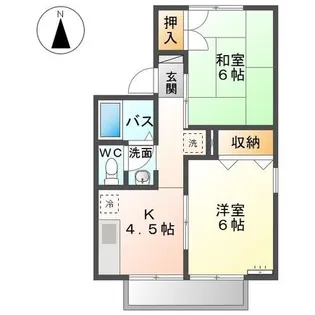 ミルキーウェイA【2階】の間取り