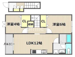 ロッコレジデンス【1階】の間取り