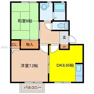 Nミレニアム【2階】の間取り