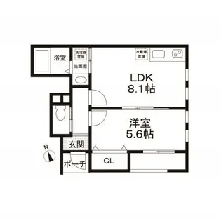 フローラ亀戸【1階】の間取り