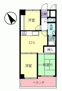 パレイシャル精華【3階】の間取り