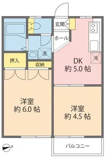 グリーンビレッジ・マルヤス A棟【1階】の間取り