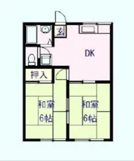 赤橋ハイツ【2階】の間取り