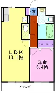 モア ベリー【8階】の間取り