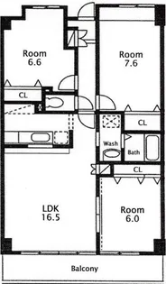 シューペリア航空公園【4階】の間取り