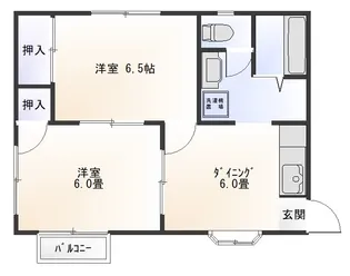 ハイツ中田II【2階】の間取り