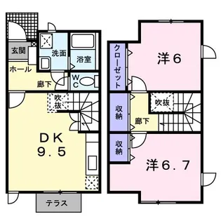 アヴニール21【1階】の間取り