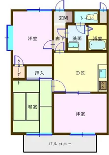 メゾンドイセ【2階】の間取り