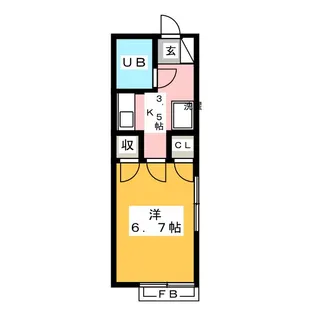 カメリアコート西荻南【2階】の間取り