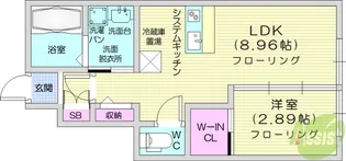 グランヴィラ八本松【1階】の間取り