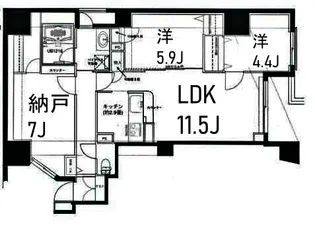 アマックス横浜【6階】の間取り
