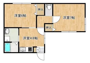 フェニックスハイツ愛宕【1階】の間取り