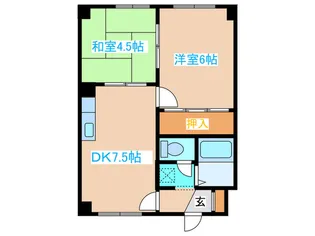 サンライズマンションII【3階】の間取り