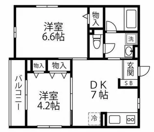 メゾンリヴィエール【3階】の間取り