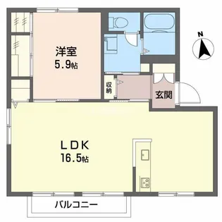 ディアスまさご B棟【2階】の間取り